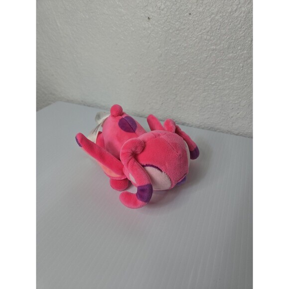 Disney Lilo & Stitch Angel Pink Plush Mini Sleeping Pose Small Stuffed Plushie - Picture 2 of 6